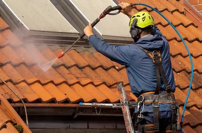 Démoussage et hydrofuge de toiture au Fouilloux